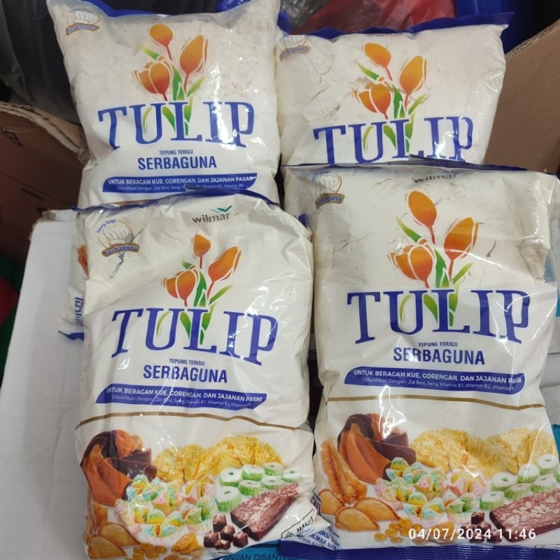 

Tulip tepung terigu serbaguna untuk gorengan dan jajan pasar