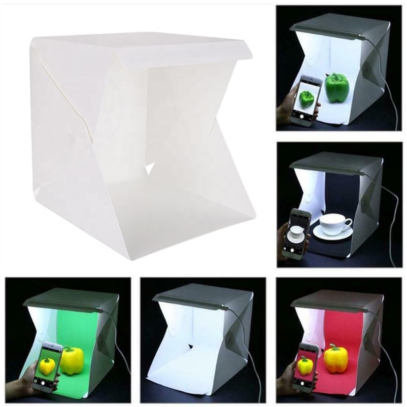 studio foto mini/photobox/foto produk/studio foto lipat portable LED