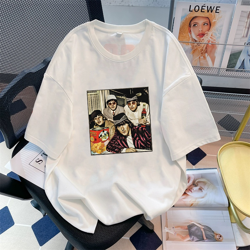 FLY BOY T-shirt Oversize Baju The Beatles | Kaos Putih