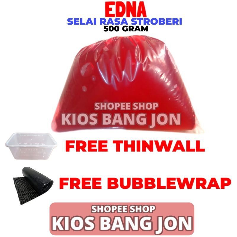 

Selai Stroberi Merk Edna Repack 500gr