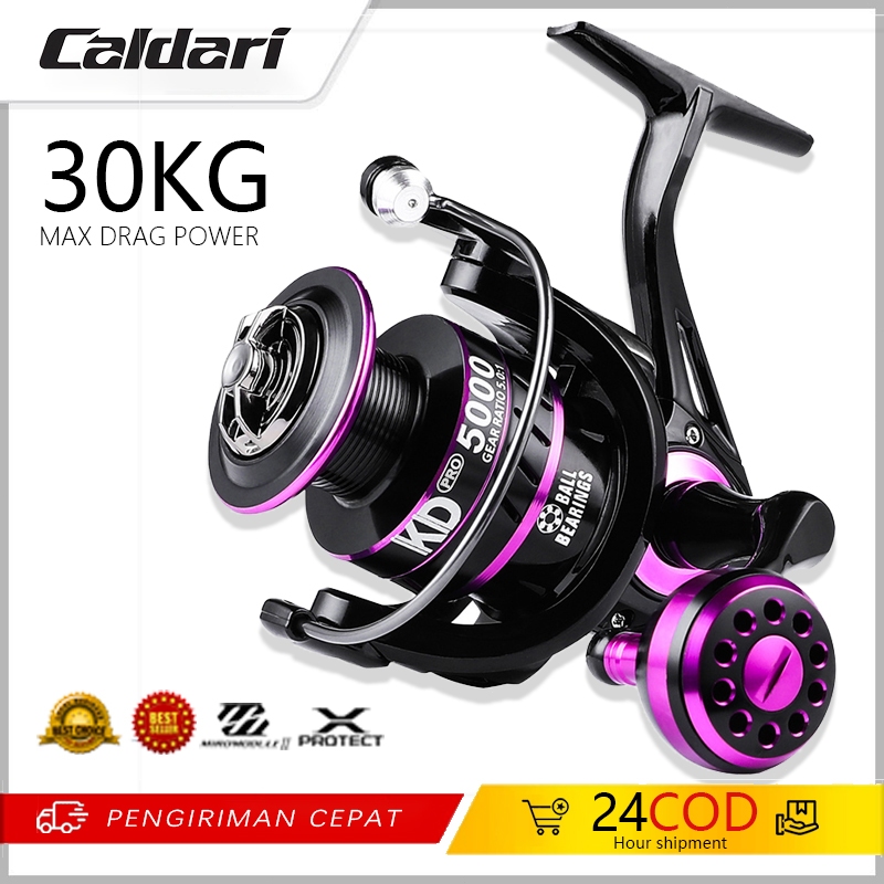 Reel Pancing Power Handle Reel Pancing KD1000-6000 fishing reel 30kg Max Drag 5.5:1 Speed reel panci