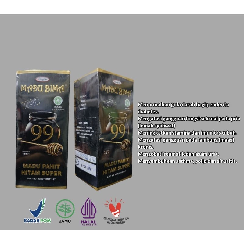 MADU BIMA 99 Original Asli.(madu pahit)
