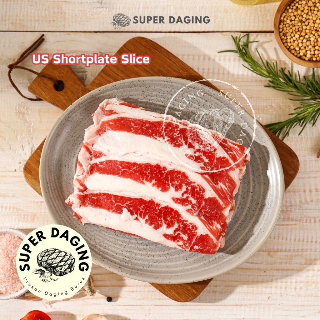

US Shortplate Beef Daging Sapi Slice 250g - Super Daging Pekanbaru