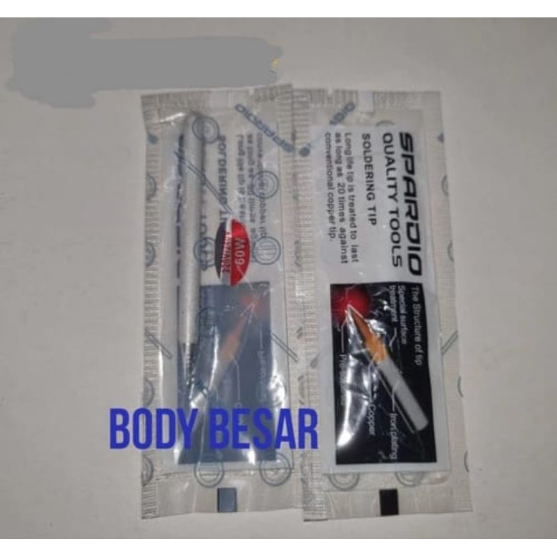 UJUNG SOLDER/MATA SOLDER KRISTAL 60WATT SPARDIO BODY BESAR