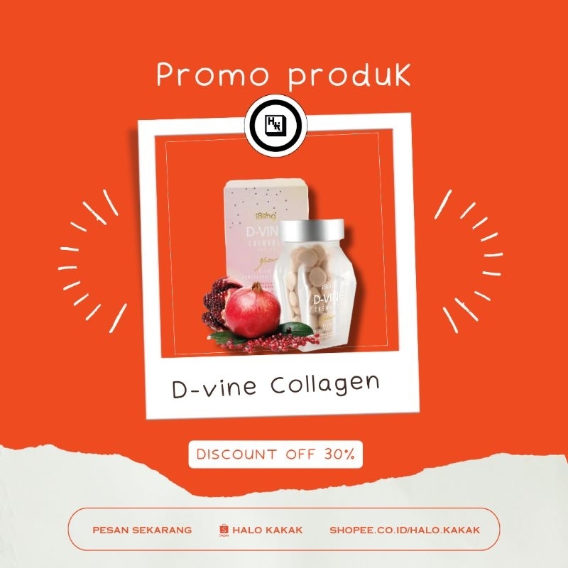 DVINE COLLAGEN ORIGINAL - Varian 30 D-VINE Collagen by Wellous iBling Premium Quality