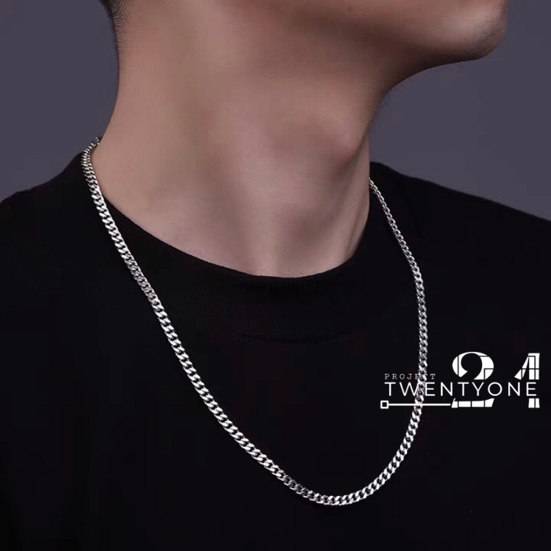 KALUNG RANTAI TITANIUM PRIA WANITA MODEL RANTAI KECIL KEREN TRENDI