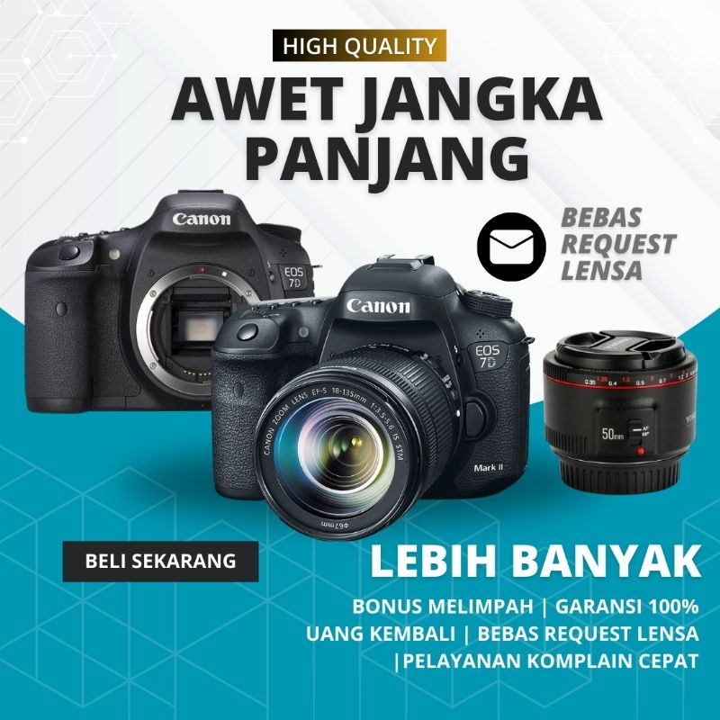DSLR CANON 7D MARK II PRO CANON 7D BERKUALITAS