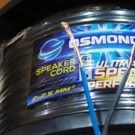 Kabel Speaker 2x2,5 / Kabel Audio Speaker 2x2,5 Isi 2 Hitam - Harga Per Meter Kabel Speaker Isi 2