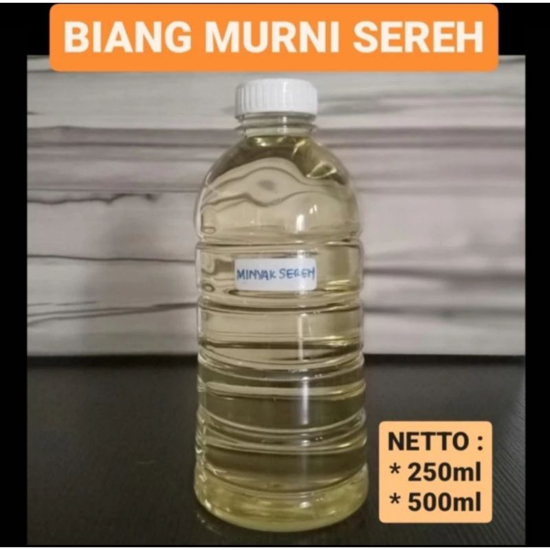 MINYAK ATSIRI SEREH WANGI / CITRONELLA 500 ML 100% BIANG MURNI SEREH