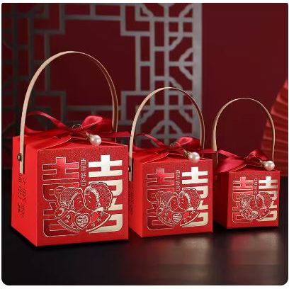

Candy Box Sangjit box Wedding Box kotak hantaran kotak permen Warna Merah