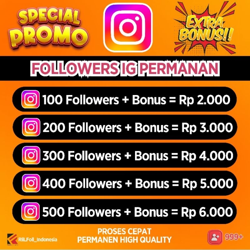 FOLLOWERS IG REAL PERMANEN