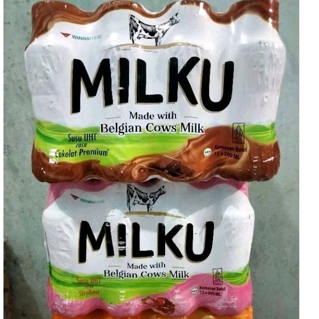 

Susu Milku isi 12 Botol Rasa Coklat/ Rasa Stroberi