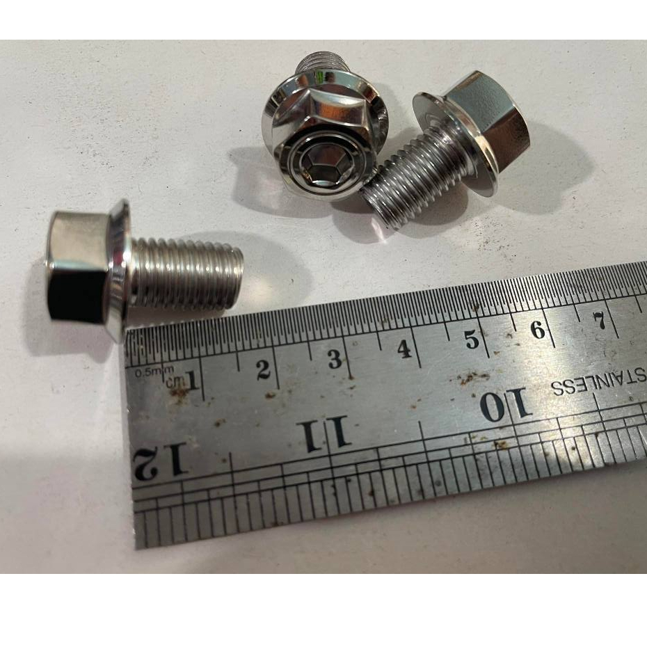 Baut Probolt 10x15 drat 14 model 2kunci hexagon stainless original HENG Thailand