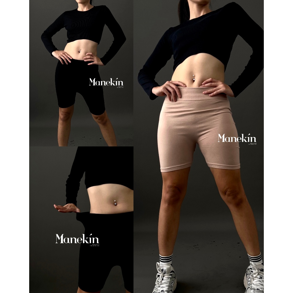 MANEKIN - Duke Short Biker Pants / Legging Tebal / Dalaman Pendek