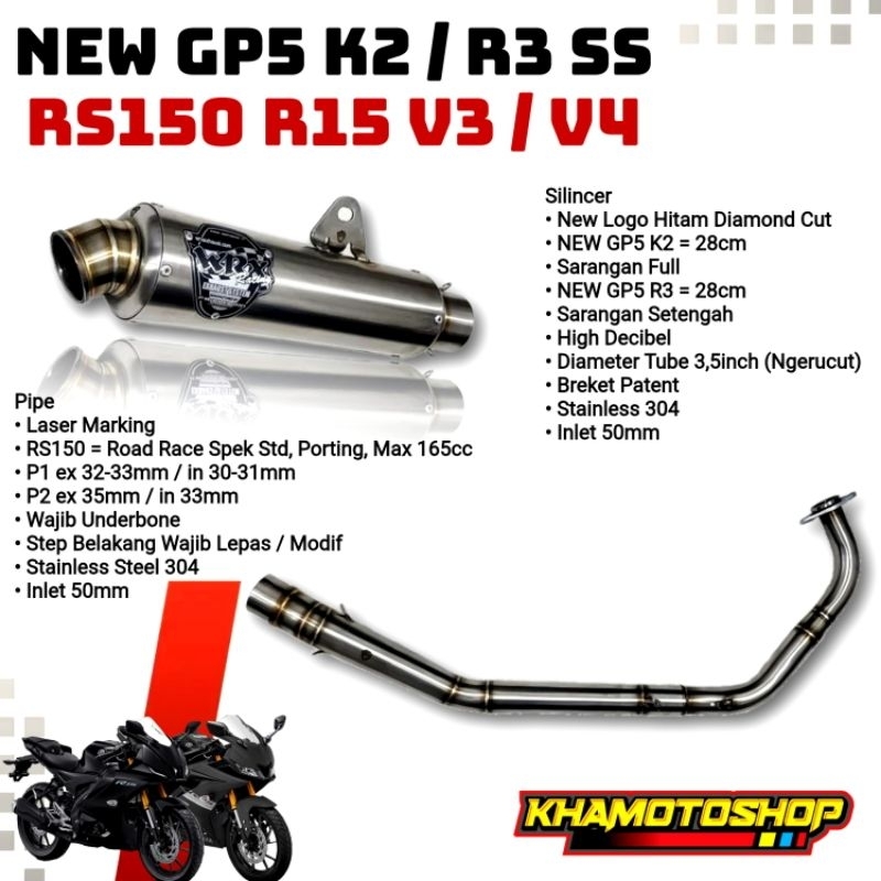 WRX NEW GP5 K2 / R3 SS RS150 R15 V3 / V4