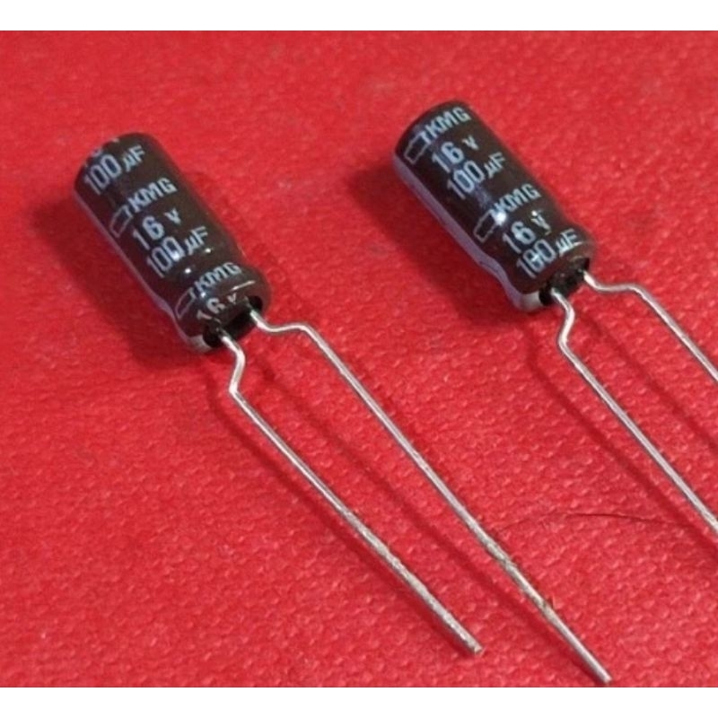 kapasitor nippon 100uf 16v elko elco capasitor 100 uf 16 v capacitor