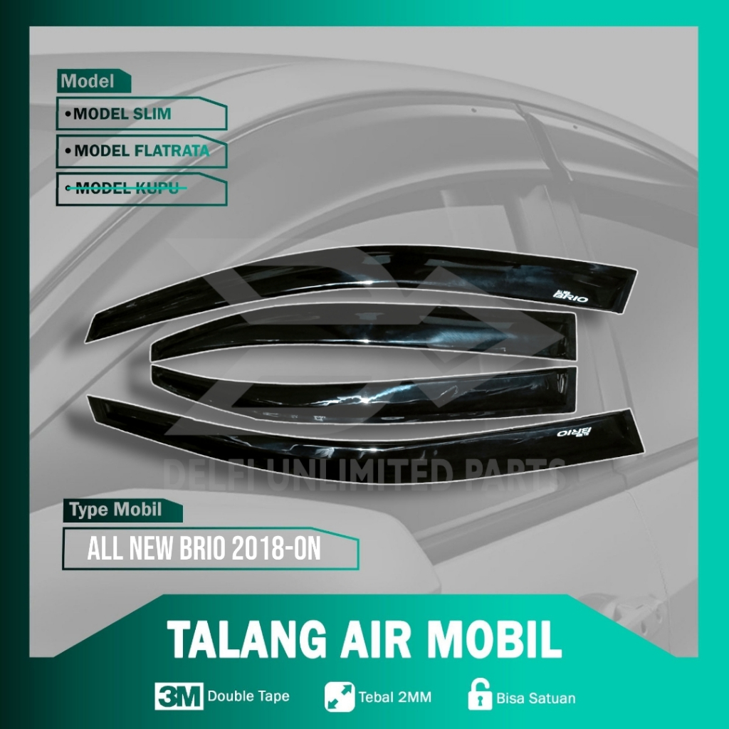 Talang Air Mobil Satuan Honda All New Brio 2018-ON Model Slim