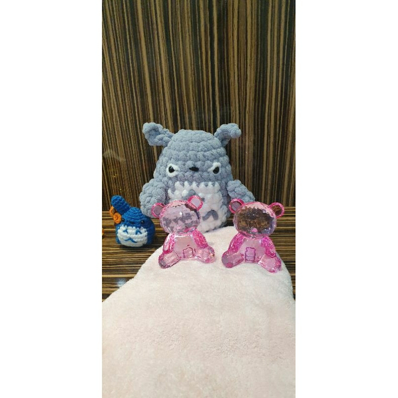 Crystal Arkilik Timezone Besar / Batu Kristal Arkilik Bear and Duck Besar / Kristal Pajangan Bear