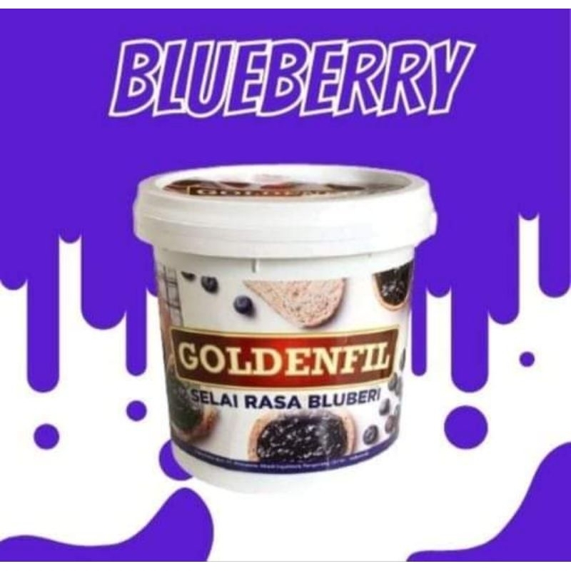 

Goldenfil selai bluberi selai bluberry freshpack 400gr/ goldenfil blueberry jam