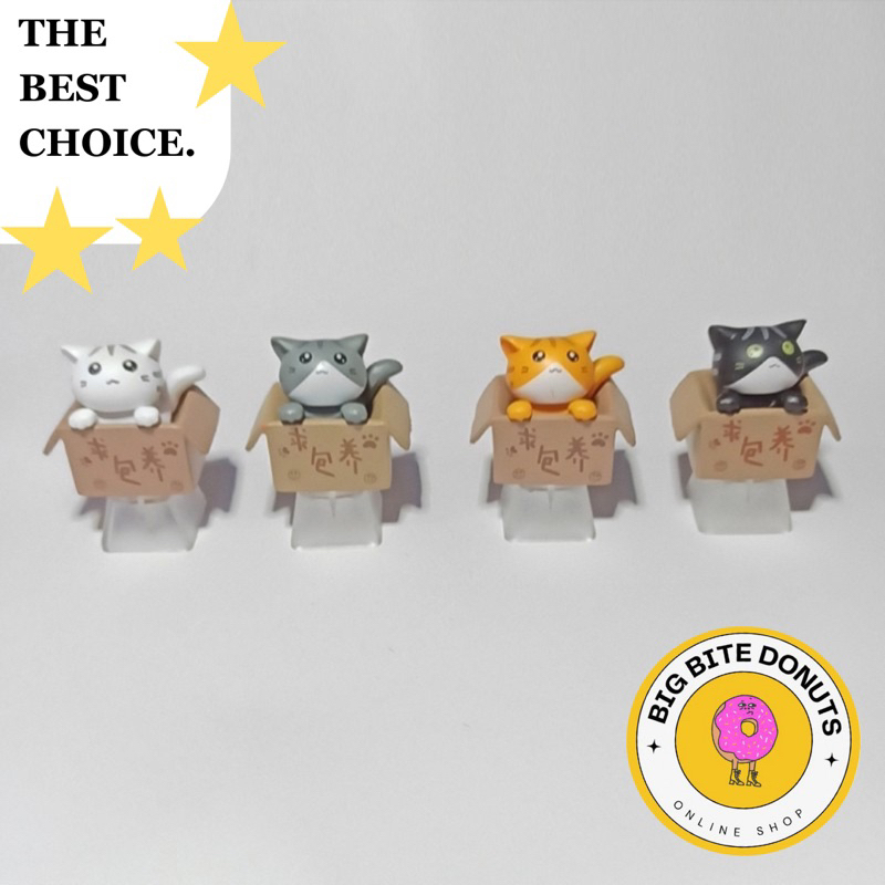 Keycaps mechanical keyboard cat cute, keycaps keyboard kucing lucu