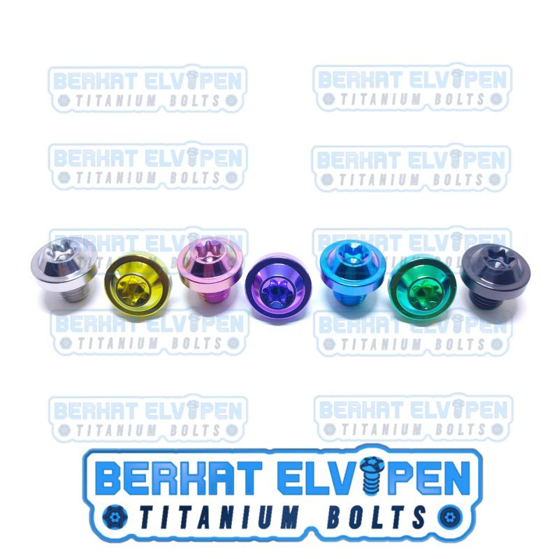 Baut Titanium BIG HEAD M10x10 Drat 14 Panjang 10mm 1cm