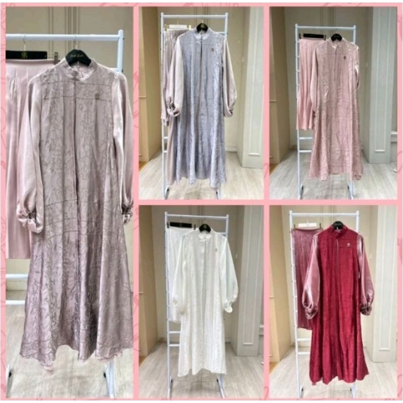 shellasaukia gamis set hijab shimeer SS