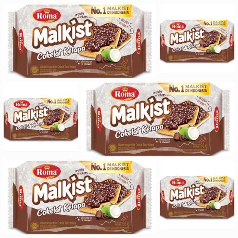 

Roma Malkist Biskuit Cokelat Kelapa 95 Gr