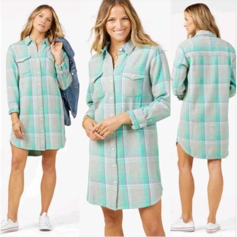 hm red plaid maxi dress / O#terkn*wn blanket plaid dress