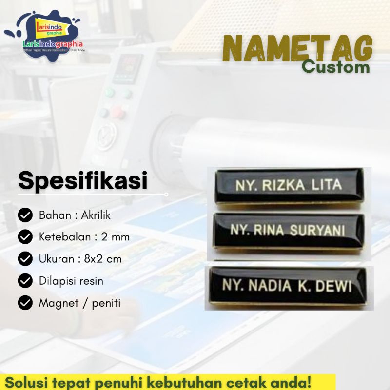 

Nametag custom | Nametag resin custom | Nametag gravir custom | Nametag magnet padang | Nametag peniti murah | Nametag murah padang