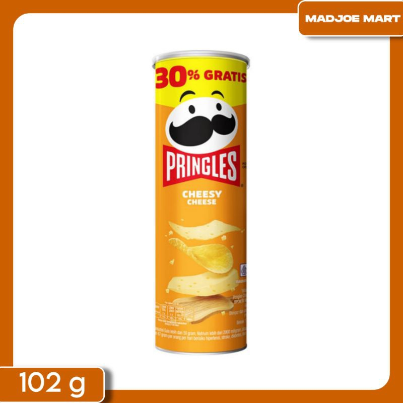 

Pringles Potato Crisps Cheesy Cheese 102 g