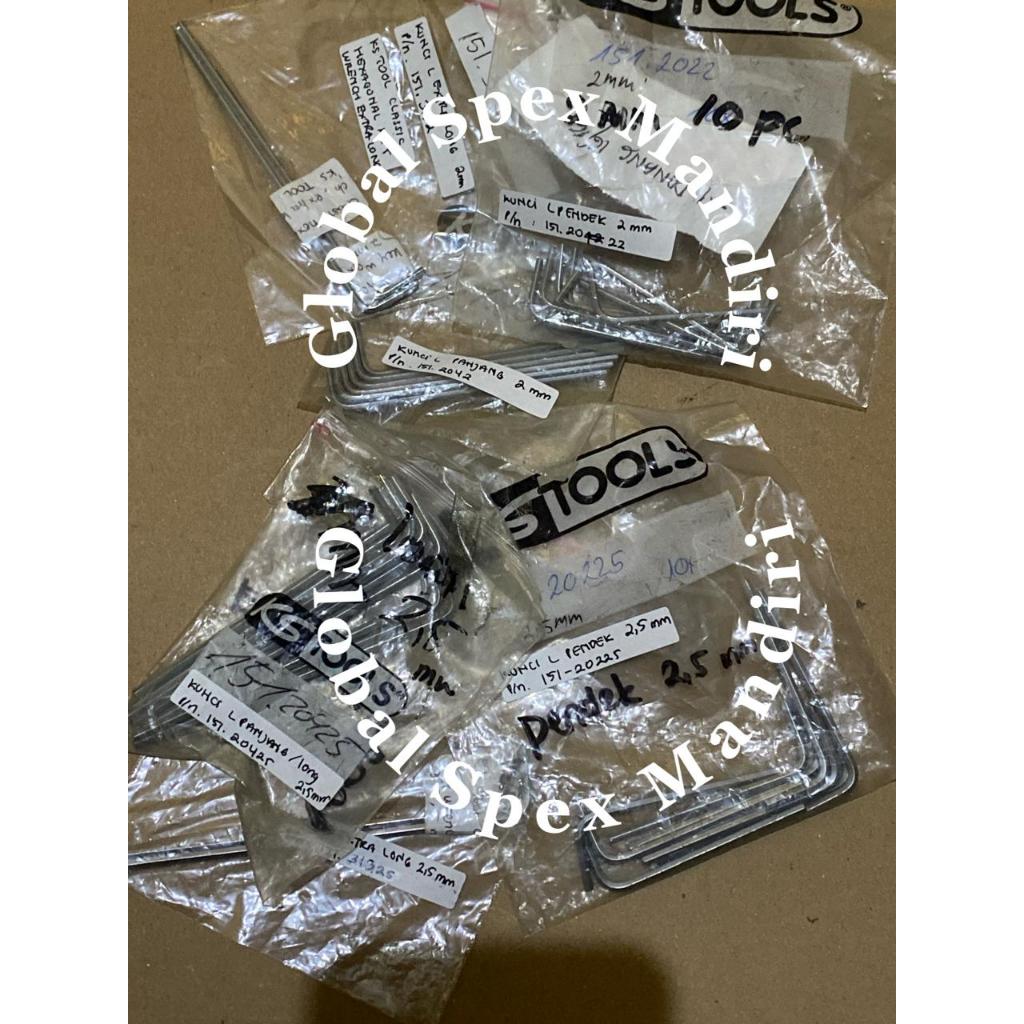 KS TOOLS KUNCI L 2 MM , HEXAGON KEY WRENCH, EXTRA PANJANG 151.3132 MADE IN GERMANY