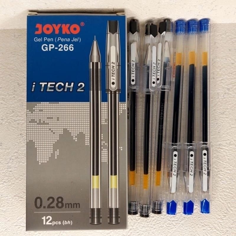 

Pulpen Joyko pen I-Tech2 0,28 Biru/hitam