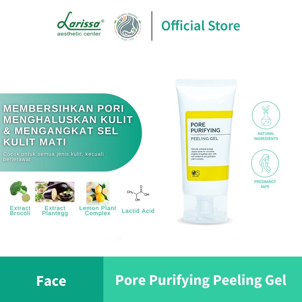 Larissa Pore Purifying Peeling Gel / Gel Eksfoliasi untuk mengangkat sel kulit mati / Eksfoliasi