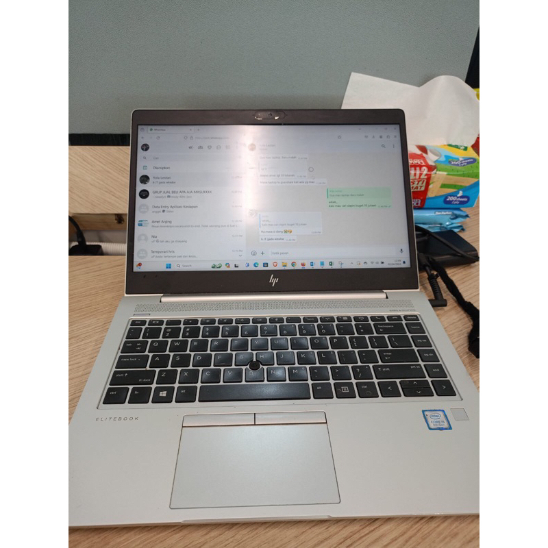 Laptop Hp Elitebook i5 gen8 second