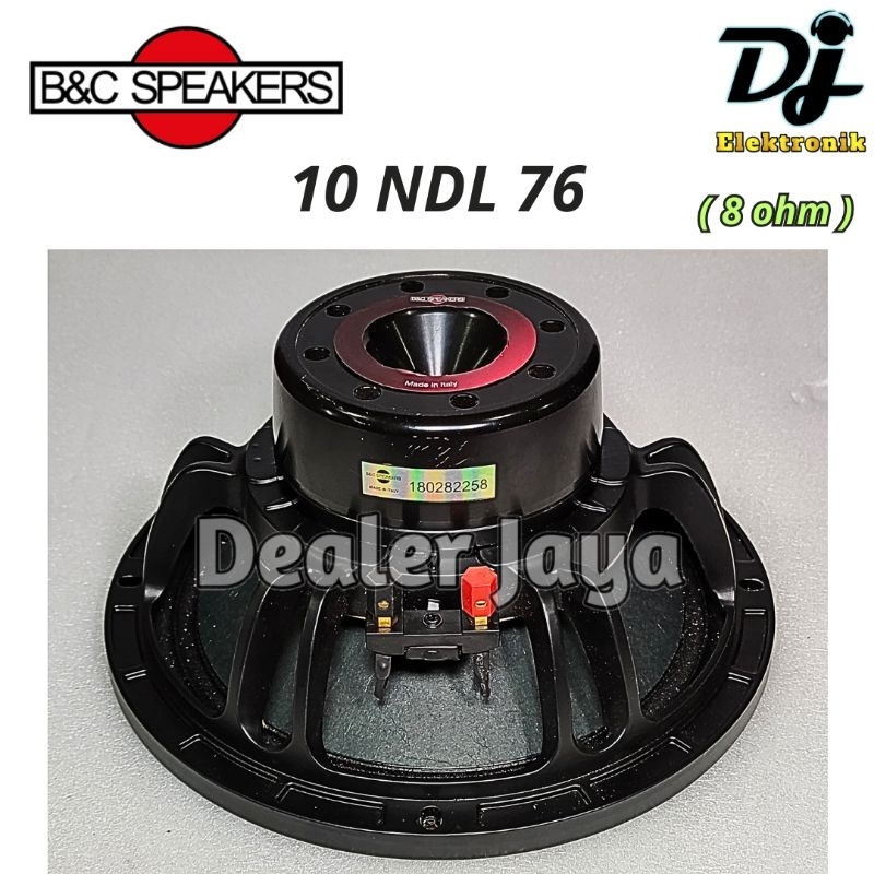 Speaker Komponen B&C / BNC 10 NDL 76 / 10NDL 76 / 10 NDL76 / 10NDL76 - 10 inch (8 ohm)