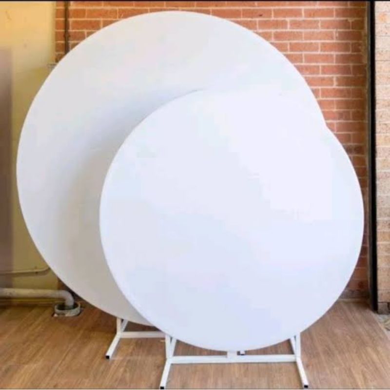 

ACRYLIC / Akrilik Bulat / Akrilik Lingkaran Putih solid diameter 25cm 2mm