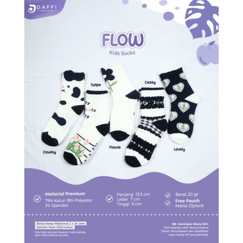 Anym &amp; flow kids sock/kaos kaki anak by Daffi