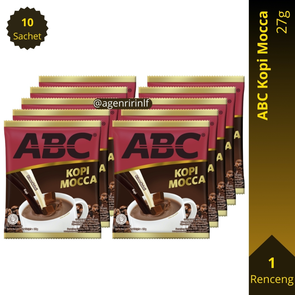 

ABC Kopi Mocca 27 gram Renceng (27g x 10 Saset)