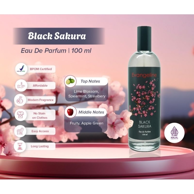 EVANGELINE PARFUM BLACK SAKURA 100 ML