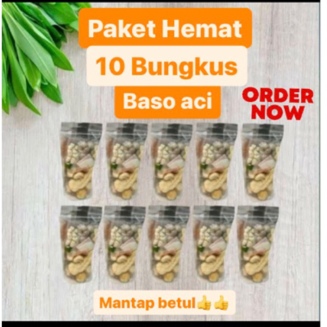 

Paket 10 Bungkus Baso aci instan khas bandung / baso aci murah 20rban/boci