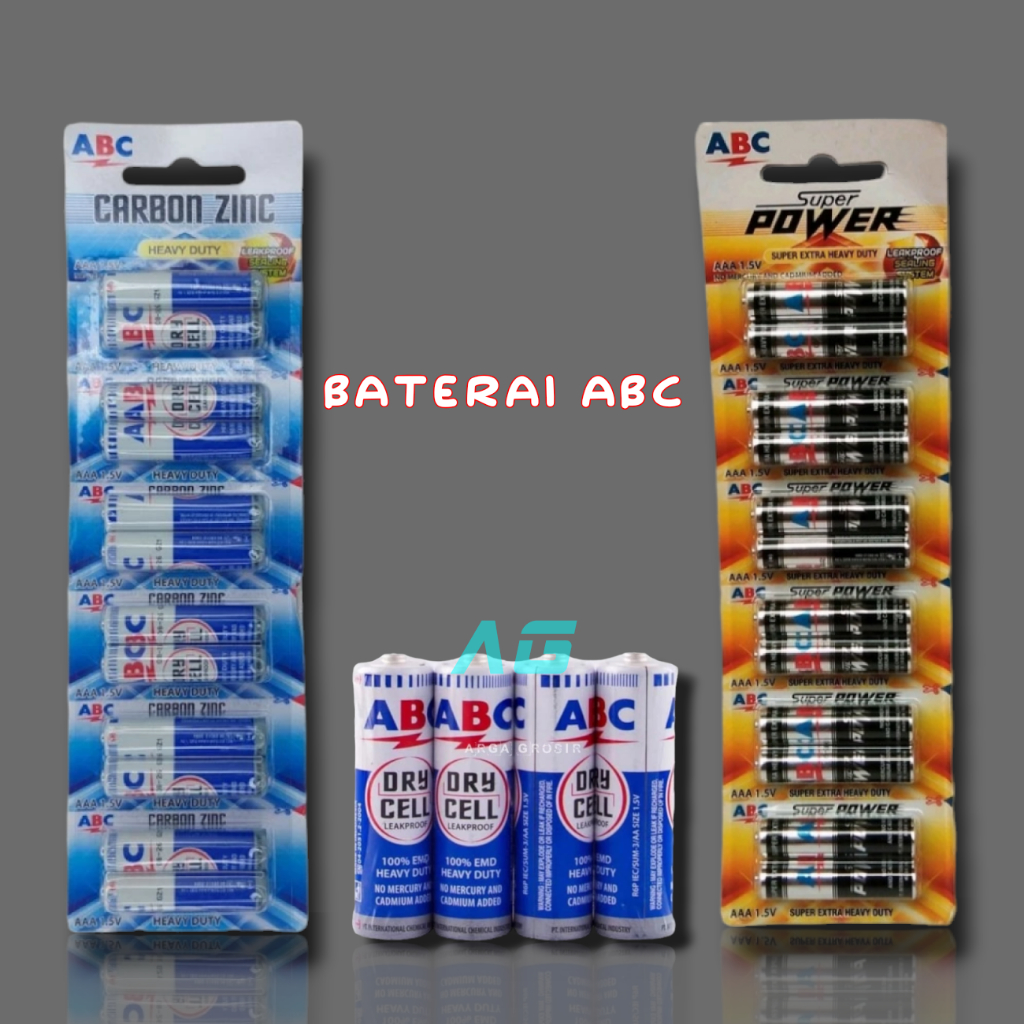 Baterai AAA ABC Super Power 12pcs / Baterai AAA / Battery / Baterai ABC / AAA Super Power / Baterai 