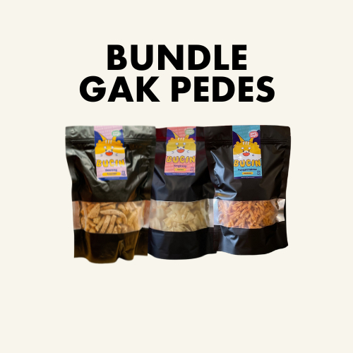 

Bundle Gak Pedes (Pangsit Balado, Singkong Endul, Basreng Endul)