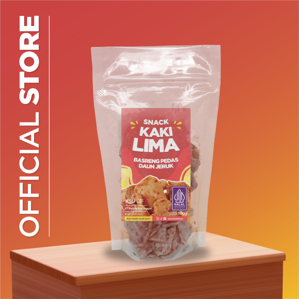 

( Bundle 1 pcs ) Basreng Pedas Daun Jeruk 100g