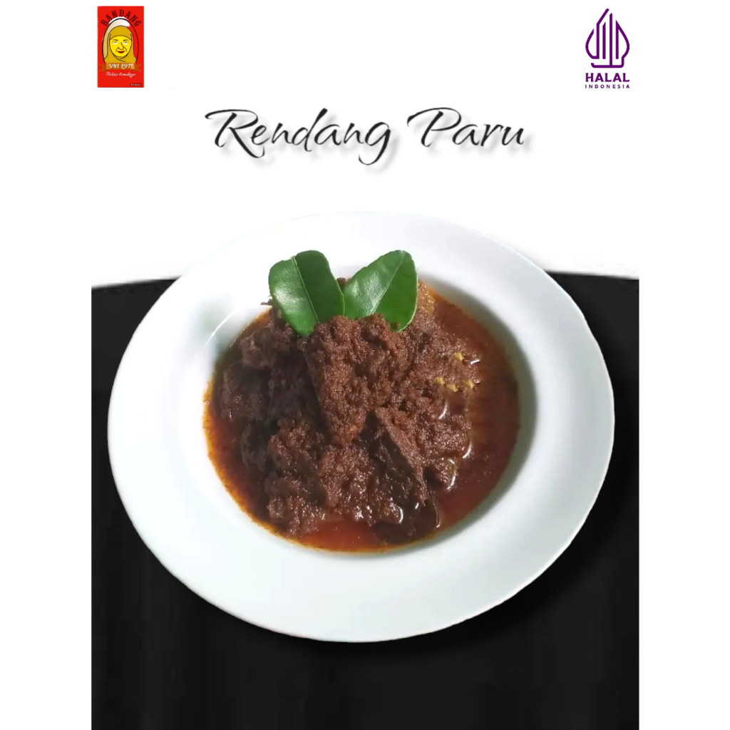 

( 500 gr ) Rendang Paru Sapi/Rendang Basah/Rendang Uni Luti