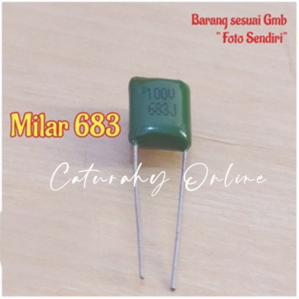 Kapasitor milar 68 nf 683 Capasitor mylar 68000 pf Capacitor 100v