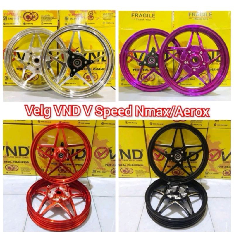 Velg VND V Speed Nmax Old/ Nmax New/Aerox pelek VND V speed  bintang Nmax 185/215_14