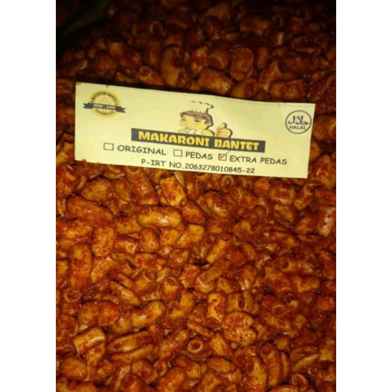 

makaroni bantet terpedas 500 gram