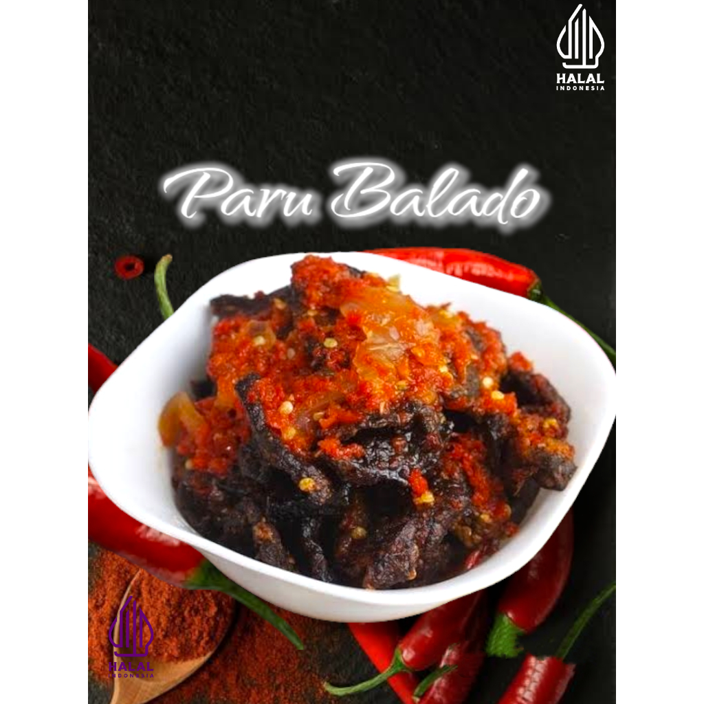 

( 250 gr ) Paru Balado Khas Padang/Paru Balado Uni Luti