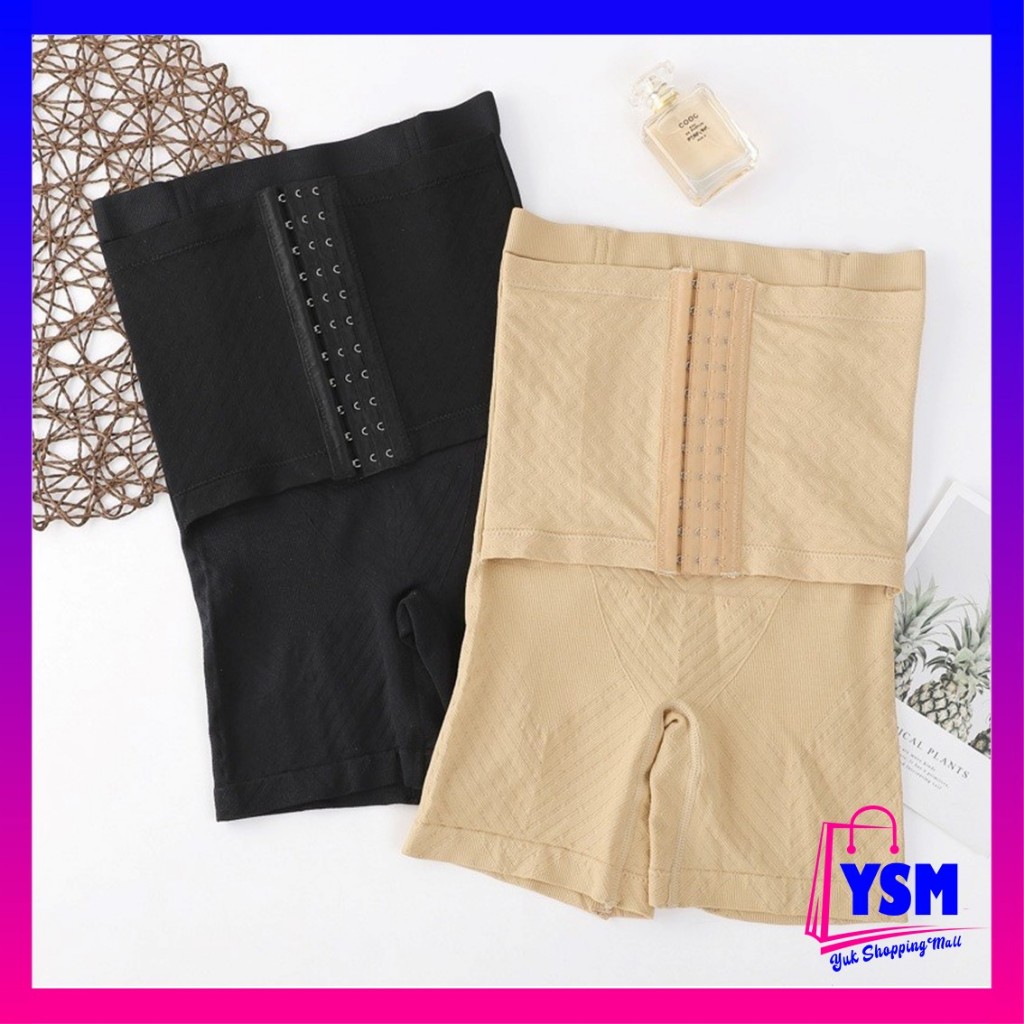 YSM Korset Pengecil Perut 3 Kait Model Celana Pendek 6960 Highwaist Slim Pelangsing Perut dan Paha K