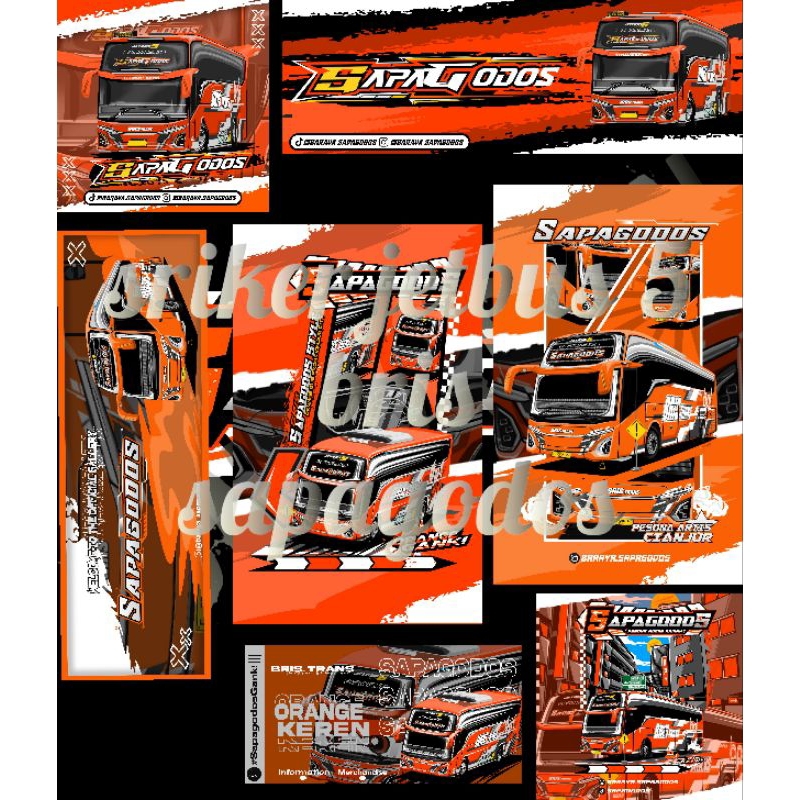 

Stiker jb5 bris trans sapagodos 100% origianal bahan exilo ( 5 pcs )